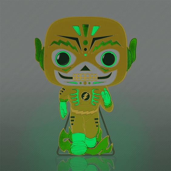 Фигурка Funko POP!: Pin: Dia De Los DC: Super Heroes: The Flash (Glow Chase Limited Edition), (463929) 3