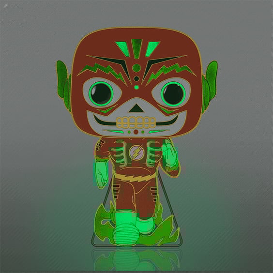 Фігурка Funko POP!: Pin: Dia De Los DC: Super Heroes: The Flash (Glows in the Dark), (46392) 3
