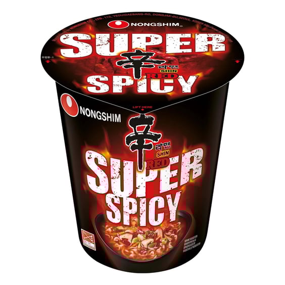 Лапша Nongshim: Red: Shin Cup: Super Spicy, (49566) 2