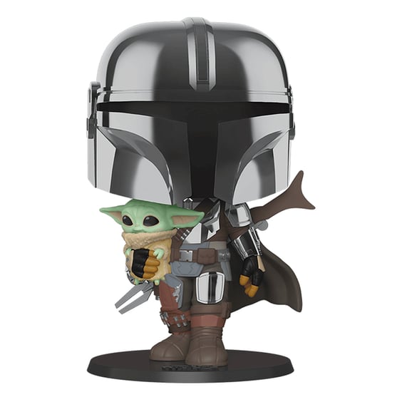 Фігурка Funko POP!: Star Wars: The Mandalorian: Mandalorian w/ The Child, (49931) 2