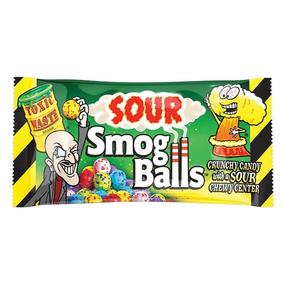 Цукерки Toxic Waste: Smog Balls: Sour, (50908)