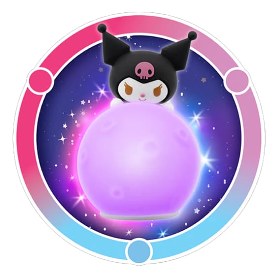 Фигурка-светильник YuMeToys: Sanrio: Hello Kitty and Friends: Little Moon Light: Kuromi, (515289) 2