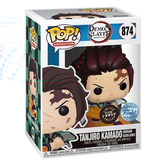 Фигурка Funko POP!: Animation: Demon Slayer: Tanjiro Kamado (Hinokami Kagura Dance) (Chase Limited Edition) (Special Edition), (522656) 3