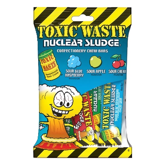 Конфеты Toxic Waste: Nuclear Sludge: Mini Chew Bars (Bag), (52940)