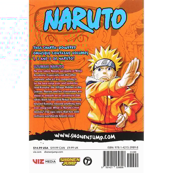 Манґа Naruto. Naruto Uzumaki. Volume 1 (3-in-1 Edition: Volumes 1-3) (Omnibus), (539898) 7
