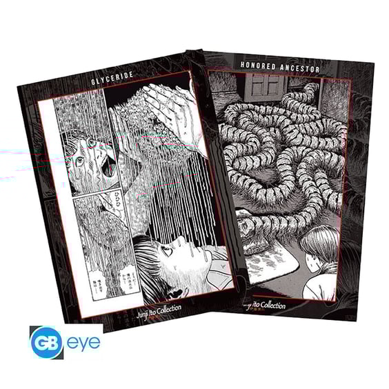 Набор постеров GB Eye: Chibi: Junji Ito Collection: Honored Ancestor and Glyceride (2 шт.), (55655)