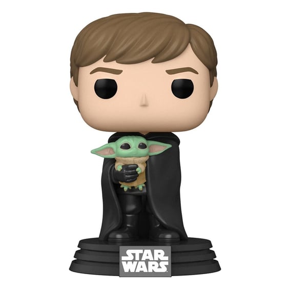 Фигурка Funko POP!: Star Wars: The Mandalorian: Luke Skywalker w/ Grogu, (58290) 2