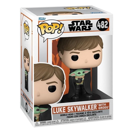 Фигурка Funko POP!: Star Wars: The Mandalorian: Luke Skywalker w/ Grogu, (58290) 3