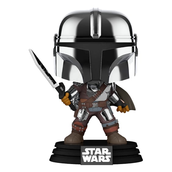 Фігурка Funko POP!: Star Wars: The Mandalorian: The Mandalorian w/ Darksaber (Special Edition) (Glows in the Dark), (58797) 2