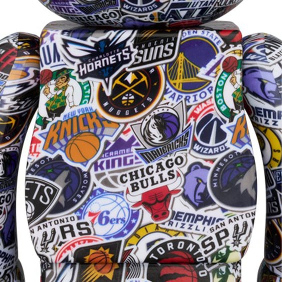 *Original* Be@rbrick: NBA: Logo Patterns (Set) (100% & 400%), (601069) 2
