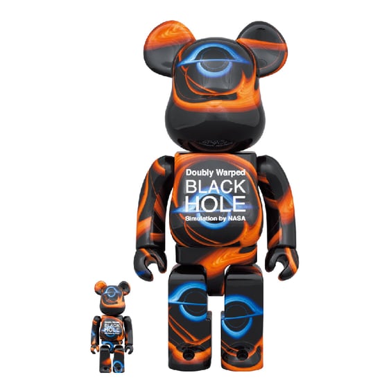 *Original* Be@rbrick: NASA: Doubly Warped Black Hole (Set) (100% & 400%), (601892)