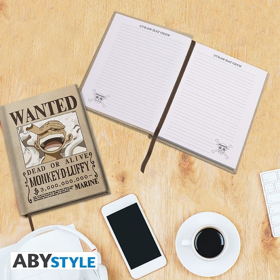 Блокнот ABYstyle: One Piece: Monkey D. Luffy: «Wanted», (60595) 8