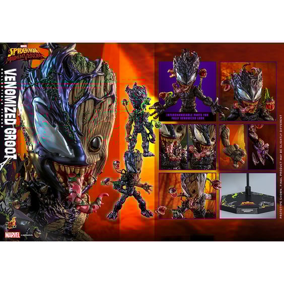 Колекційна фігура Hot Toys: Television Masterpiece: Marvel: Spider-Man: Maximum Venom: Venomized Groot, (605986) 8