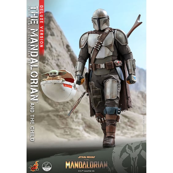 Колекційна фігура Hot Toys: Quarter Scale: Star Wars: The Mandalorian: The Mandalorian & Grogu (Set), (607041) 6