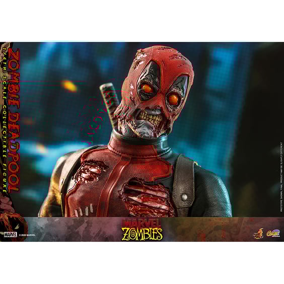 Колекційна фігура Hot Toys: Comic Masterpiece: Marvel: Zombies: Zombie Deadpool, (607096) 9