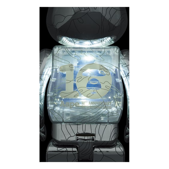 *Original* Be@rbrick: AAPE by Bathing Ape(r): 10th Anniversary (Set) (100% & 400%), (607399) 5