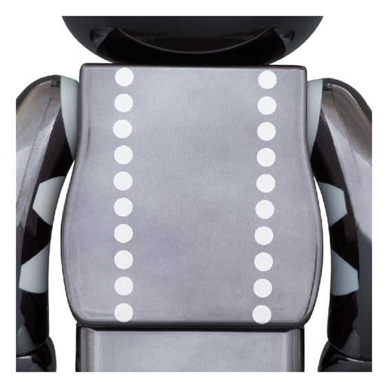 *Original* Be@rbrick: Kiss: The Demon (Chrome) (Set ) (100% & 400%), (608877) 2