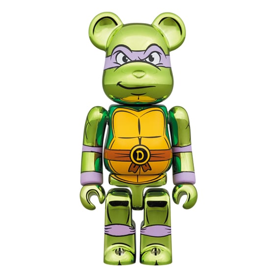 *Original* Be@rbrick: Teenage Mutant Ninja Turtles: Donatello (Chrome) (Set) (100% & 400%), (609416) 2