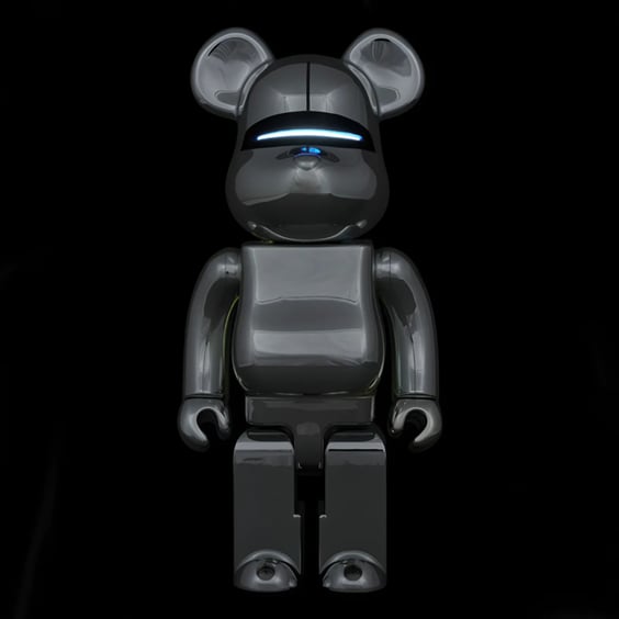 *Original* Be@rbrick: Sorayama (Light) (Blue) (400%), (613499) 3