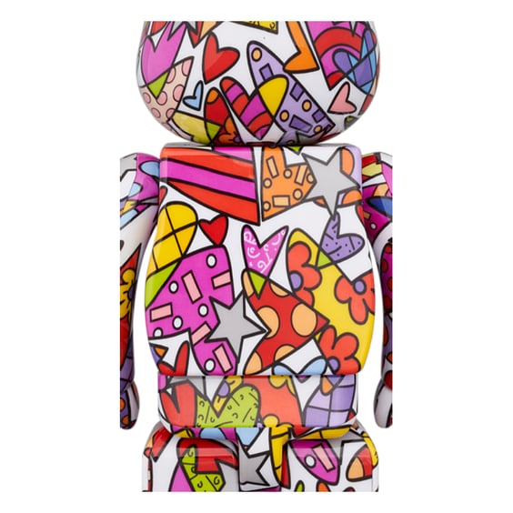 Original* Be@rbrick: Romero Britto: Heart (Set) (100% & 400