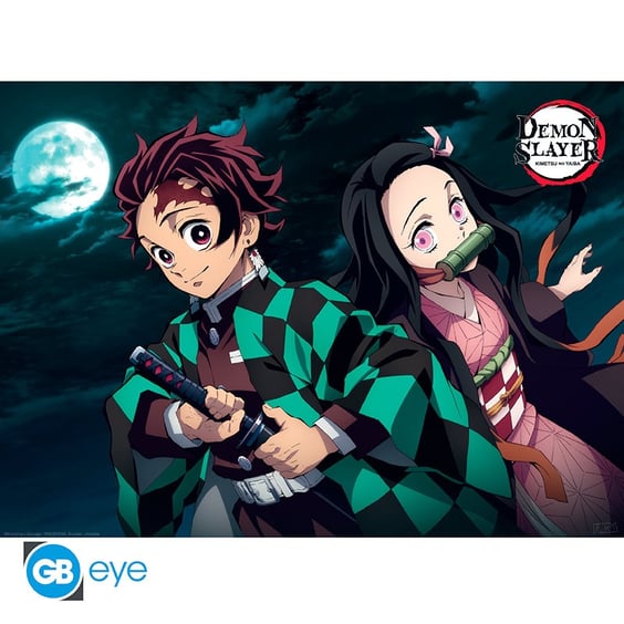 Набор постеров GB Eye: Chibi: Demon Slayer: Tanjiro, Nezuko, Inosuke and Zenitsu (2 шт.), (62790) 3