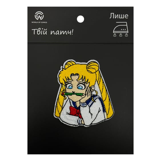 Патч Sailor Moon: Usagi Tsuki w/ Pencil, (6314)