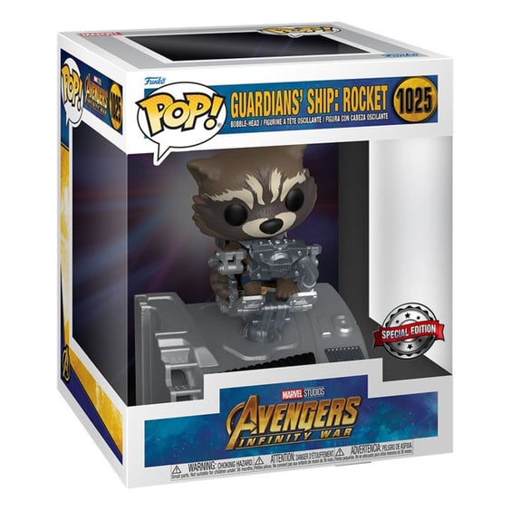 Фігурка Funko POP!: Marvel (Studios): Avengers: Infinity War: Guardians' Ship: Rocket (Special Edition), (63211) 3