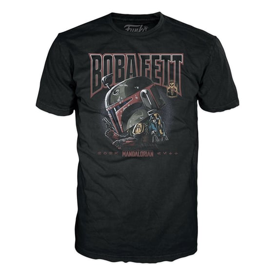 Комплект Funko POP!: Tees: Star Wars: The Mandalorian: Boba Fett (M), (63389) 2