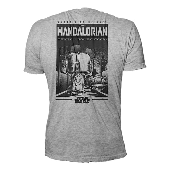 Комплект Funko POP!: Tees: Star Wars: The Mandalorian: Grogu w/ Cookie (L) (Flocked) (Special Edition), (63623) 3