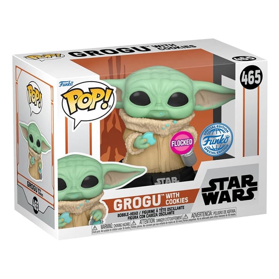 Комплект Funko POP!: Tees: Star Wars: The Mandalorian: Grogu w/ Cookie (XL) (Flocked) (Special Edition), (63624) 6
