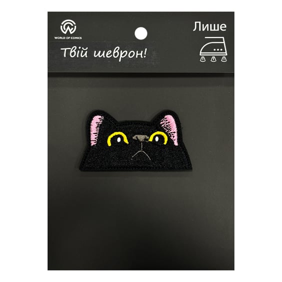 Шеврон Black Cat (Face) (Meme), (6368)