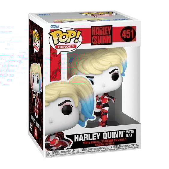 Фігурка Funko POP!: Heroes: DC: Harley Quinn: Harley Quinn w/ Bat (30th Anniversary), (65614) 3