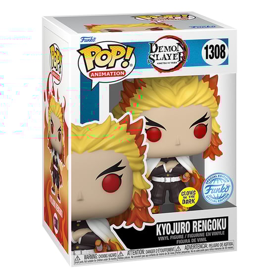 Фігурка Funko POP!: Animation: Demon Slayer: Kyojuro Rengoku (Glows in the Dark) (Special Edition), (66366) 3