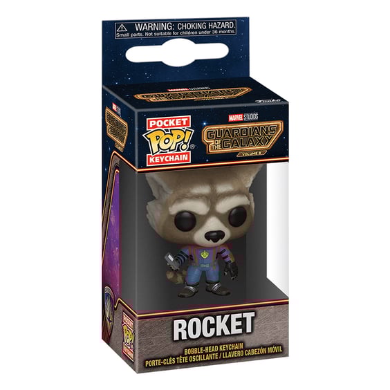 Брелок Funko POP!: Keychain: Marvel (Studios): Guardians of the Galaxy: Volume 3: Rocket, (67501) 3