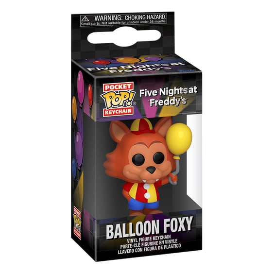 Брелок Funko Pocket POP!: Keychain: Five Nights at Freddy’s: Balloon Foxy, (67631) 3