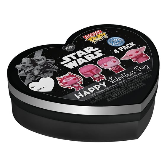 Фигурки Funko Pocket POP!: Star Wars: The Mandalorian (4-Pack Valentine Box), (69071) 2