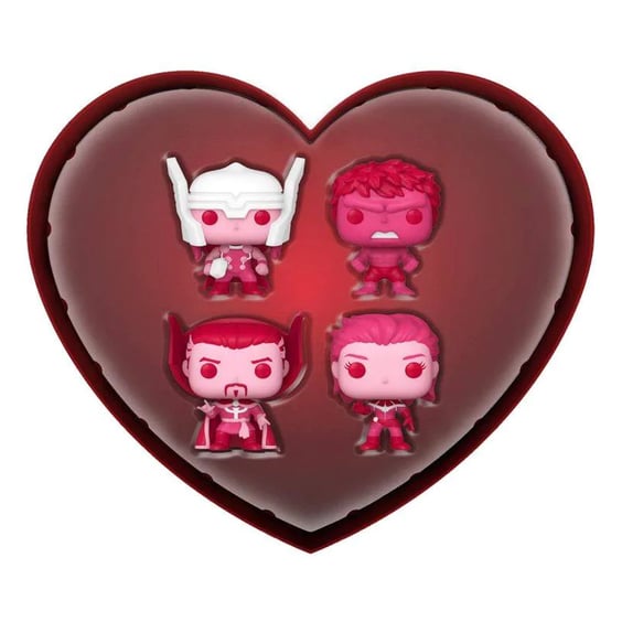 Фигурки Funko Pocket POP!: Marvel (4-Pack Valentine Box), (69072) 2