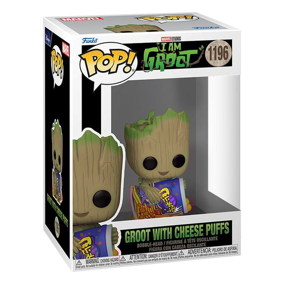 Фігурка Funko POP!: Marvel (Studios): I am Groot: Groot w/ Cheese Puffs, (70654) 3