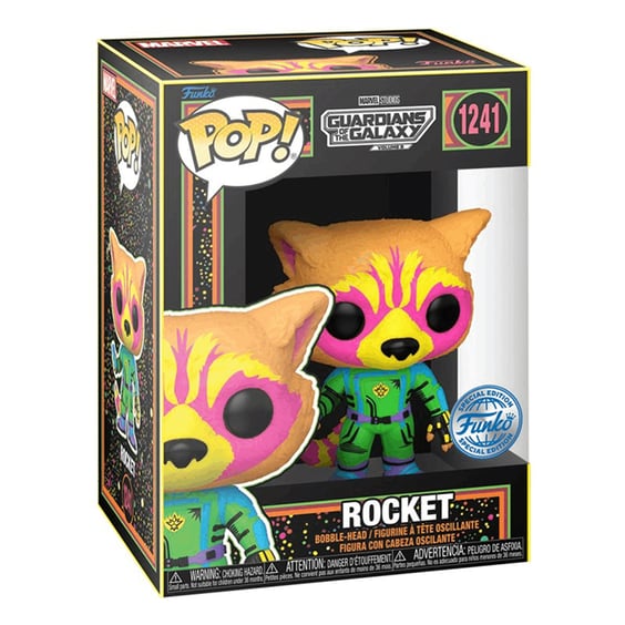 Фигурка Funko POP!: Marvel: Guardians of the Galaxy: Rocket (Black Light) (Special Edition), (71159) 3