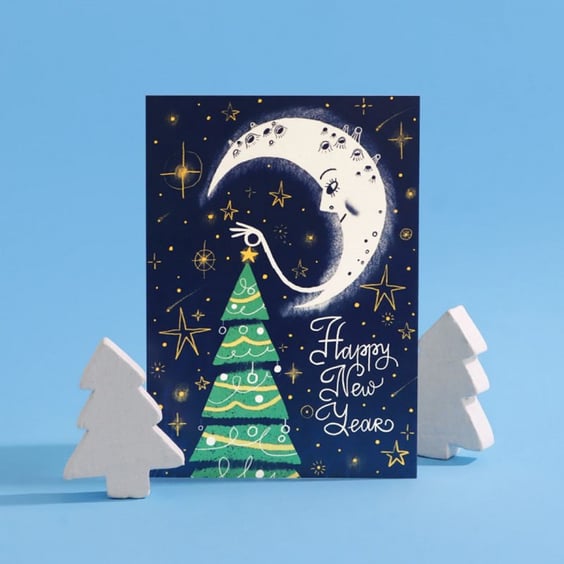 Листівка Gifty: Inspiring: Ялинка: «Happy New Year», (720071) 2