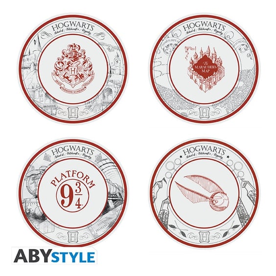 Набор тарелок ABYstyle: Wizarding World: Harry Potter: Hogwarts Wonders, (72904)