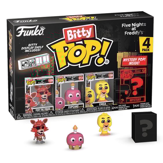 Набір фігурок Funko Bitty POP!: Five Nights at Freddy's (4-pack / 3+1 Mystery Bitties), (730457)