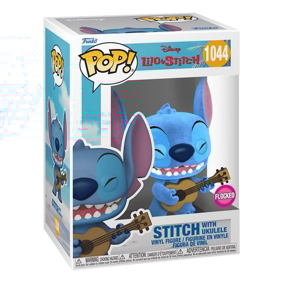 Комплект Funko POP!: Tees: Disney: Lilo & Stitch: Stitch w/ Ukelele (M) (Flocked), (73160) 4
