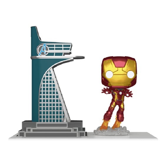 Фигурка Funko POP!: Town: Marvel (Studios): The Infinity Saga: Avengers Town and Iron Man, (74582) 2