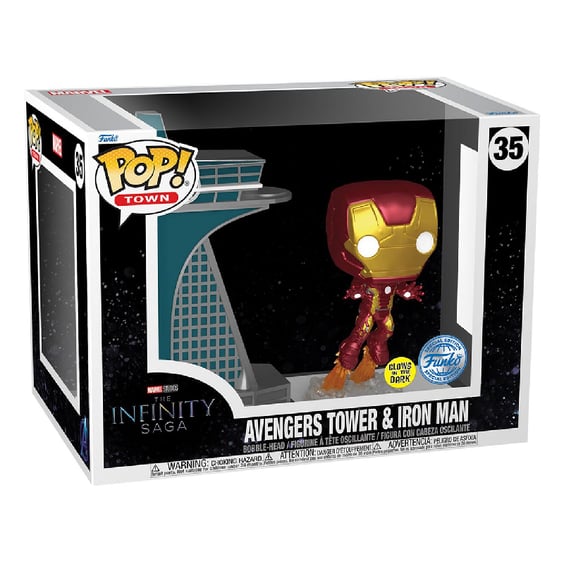Фигурка Funko POP!: Town: Marvel (Studios): The Infinity Saga: Avengers Town and Iron Man, (74582) 4