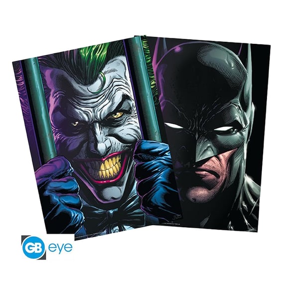 Набір постерів GB Eye: Chibi: DC: Batman and Joker (2 шт.), (75417)