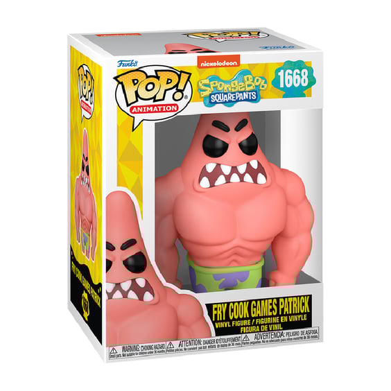 Фігурка Funko POP!: Animation: SpongeBob SquarePants: Fry Cook Game Patrick, (75736) 3