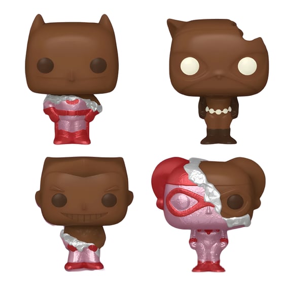 Фигурки Funko Pocket POP!: DC: The Animated Series: Batman (4-Pack Valentine Box), (762250) 3
