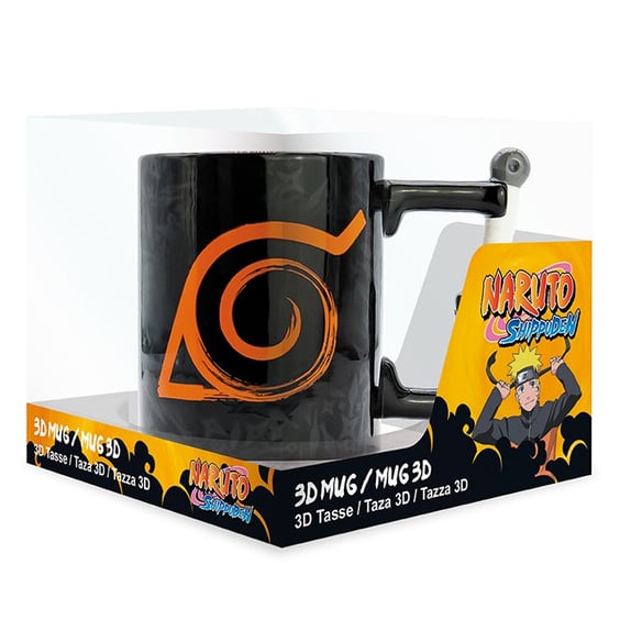 3D кружка ABYstyle: Naruto: Konoha Symbol & Eight Trigrams Seal: Kunai, (77275) 2