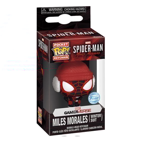Брелок Funko Pocket POP!: Keychain: Marvel: Spider-Man: Miles Morales: Gamerverse: Miles Morales (Winter Suit) (Special Edition), (77449) 3